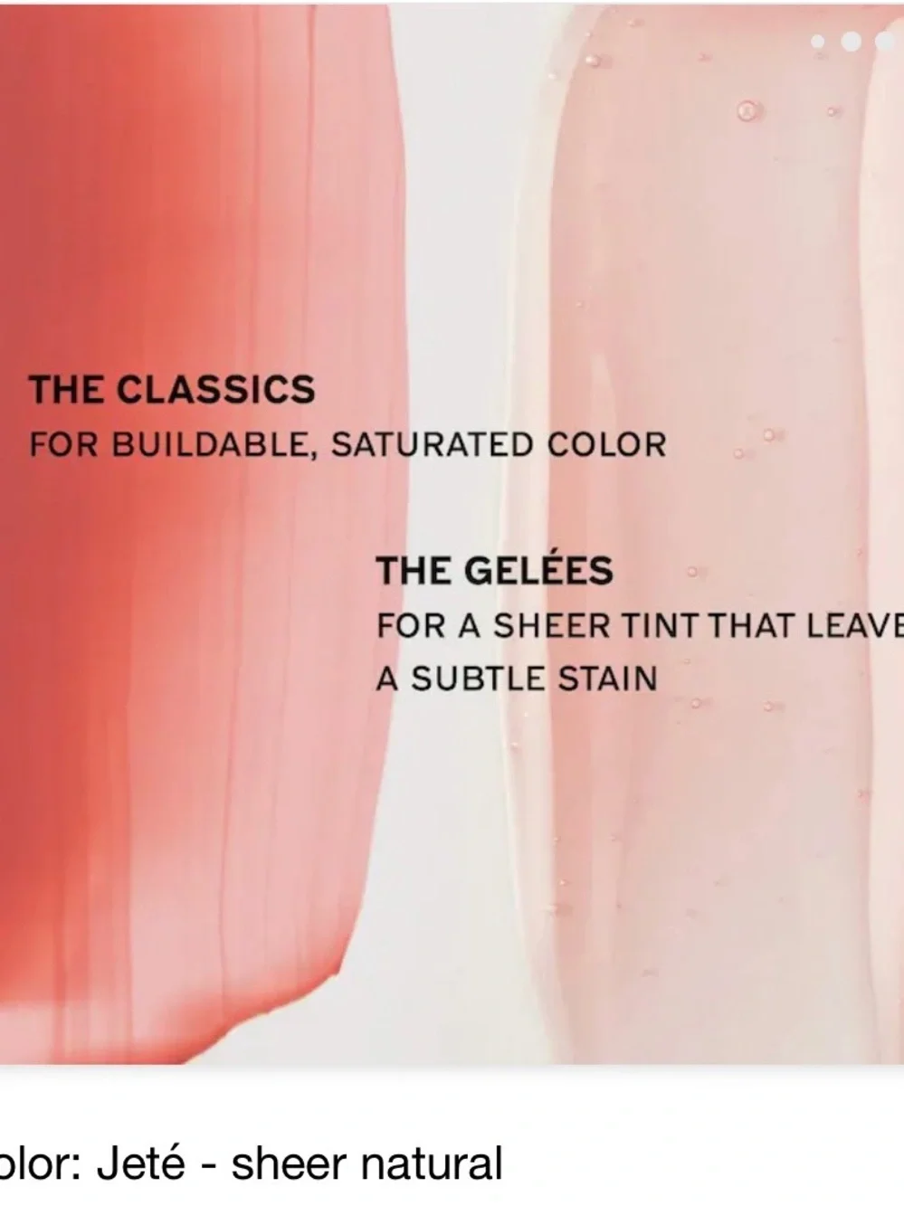 Merit Hydrating Lip Oil shade Jete